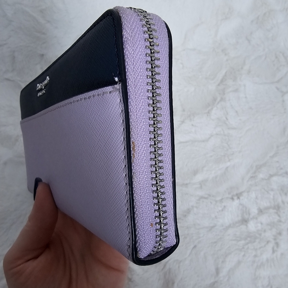 Kate Spade Cameron Medium Lavender Satchel AND Large Continental Wallet Set ♠ - Picture 13 of 16